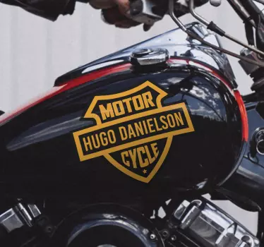 Autocollant pour moto de logo blason personnalisé - TenStickers