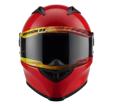 Sticker moto nom et numéro de la visière - TenStickers