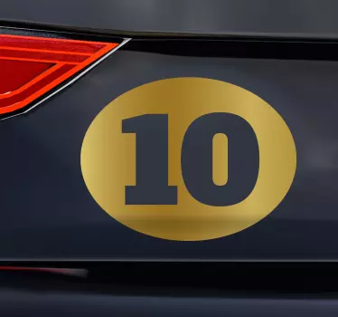 Autocollant voiture nombres d'or - TenStickers