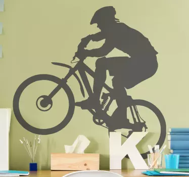Sticker Moto Silhouette bmx - TenStickers