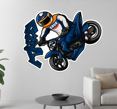 Sticker moto spray de rue - TenStickers