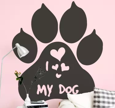 Sticker Mural Animal de Compagnie Empreinte de chien - TenStickers