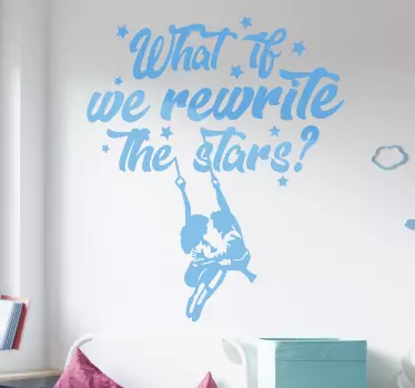 Sticker mural cinéma Réécrire les étoiles - TenStickers