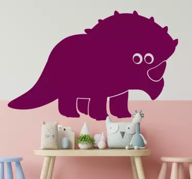 Sticker mural dinosaure figure adorable - TenStickers