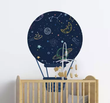 Sticker Mural Espace Ballon d'espace aérien - TenStickers
