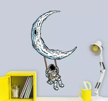 Sticker Mural Espace Illustration de voyage spatial - TenStickers