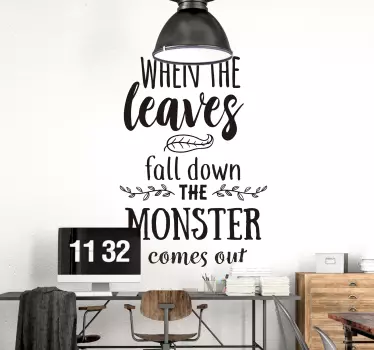 Sticker Halloween phrase halloween divertissante - TenStickers
