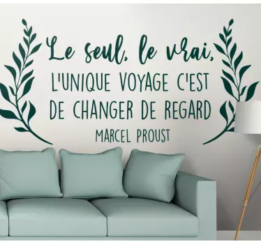 Sticker citation Marcel Proust - TenStickers