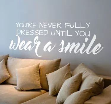 Sticker mural Wear a smile - TenStickers