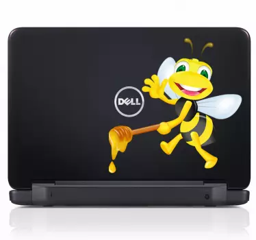Sticker ordinateur portable abeille - TenStickers