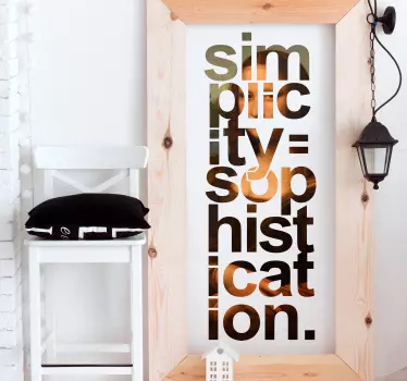 Sticker citation avec la Mona Lisa - TenStickers