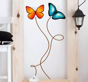 Sticker papillons colorés - TenStickers
