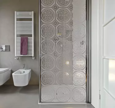 Sticker pour Paroi de Douche Motifs orientaux - TenStickers
