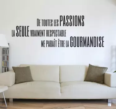 Sticker passions gourmandise - TenStickers