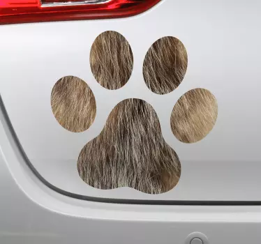 Sticker Mural patte poil de chien - TenStickers