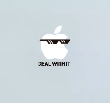 Sticker pc portable deal with it - TenStickers