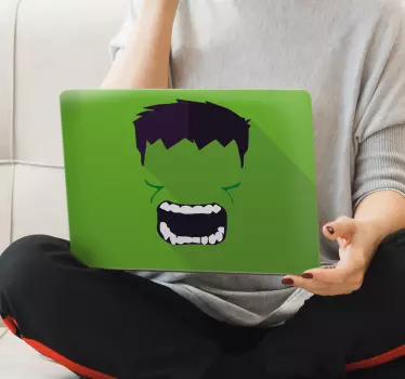 Sticker PC Super-héros vert - TenStickers