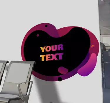 Sticker personnalisable texte en gras personnalisable - TenStickers