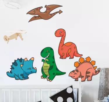 sticker petits dinosaures - TenStickers