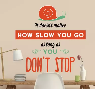 Sticker phrase don't stop - TenStickers