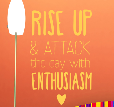 Sticker phrase rise up - TenStickers