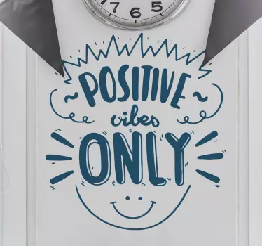 Sticker phrases positives anglais - TenStickers