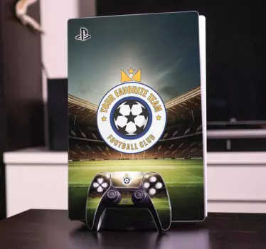 Sticker PS stade de foot personnalisable - TenStickers