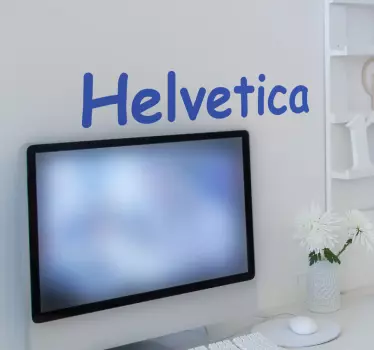 Sticker police Helvetica - TenStickers