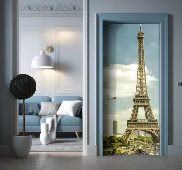 Sticker porte vue parisienne - TenStickers