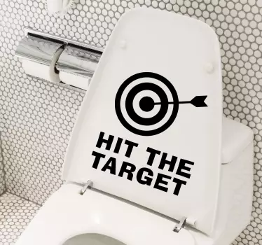 Sticker pour Salle de Bain Atteindre la cible - TenStickers