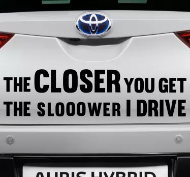 Sticker pour voiture texte - TenStickers