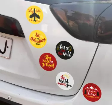 Sticker pour Voiture Voyageurs - TenStickers