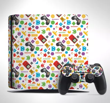 Sticker Jeu Video Commande Gamer pour PS4 - TenStickers