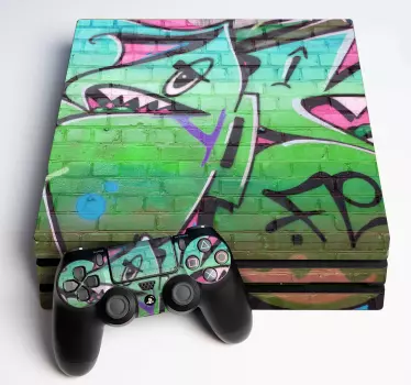 Sticker ps4 motifs animaux vifs - TenStickers