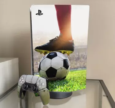 Sticker ps5 action de jeu de football - TenStickers