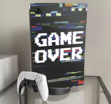 Sticker ps5 ambiance game over - TenStickers
