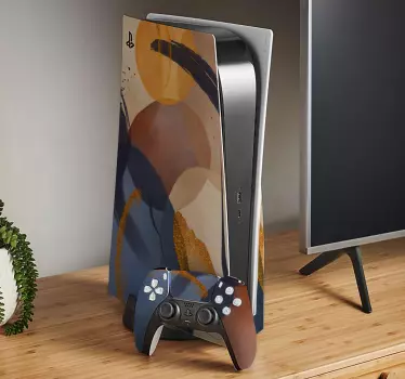 Sticker ps5 configuration de couleurs abstraites - TenStickers