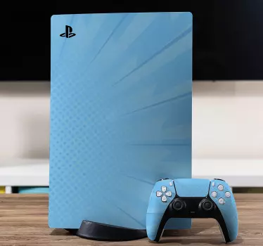 Sticker ps5 Éclat d'Énergie bleue - TenStickers