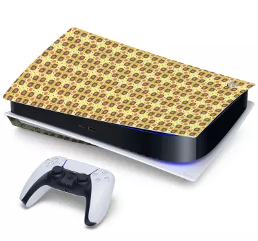 Sticker ps5 enveloppe à motifs colorés - TenStickers