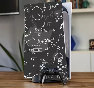 Sticker ps5 formules mathématiques - TenStickers