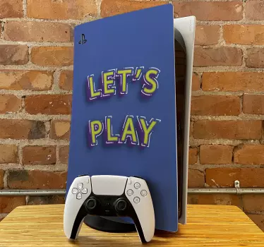 Sticker ps5 graphique jouons ensemble - TenStickers