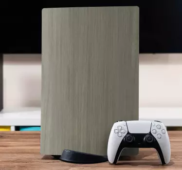 Sticker PS5 style de finition en bois - TenStickers