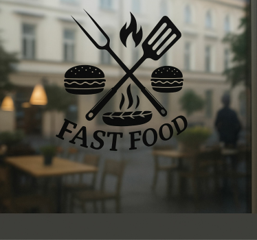 Sticker restaurant outils de restauration rapide - TenStickers