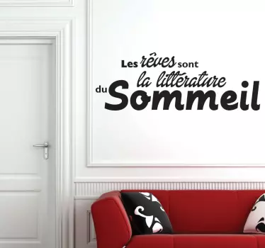 Sticker rêves littérature sommeil - TenStickers