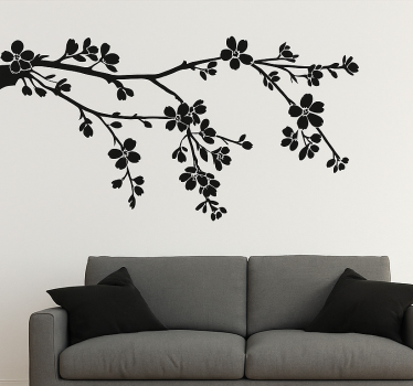 Sticker salon branche d'arbre noire - TenStickers