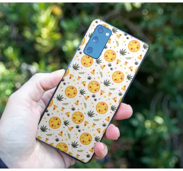 Sticker samsung délice de pizza fromage - TenStickers