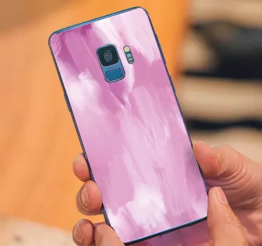 Sticker samsung éclaboussures de couleur blush - TenStickers