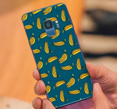 Sticker samsung motif banane jaune - TenStickers