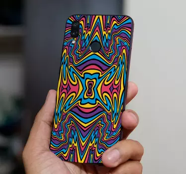 Sticker samsung motif tourbillonnant vibrant - TenStickers