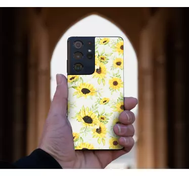 Sticker samsung motif tournesol - TenStickers